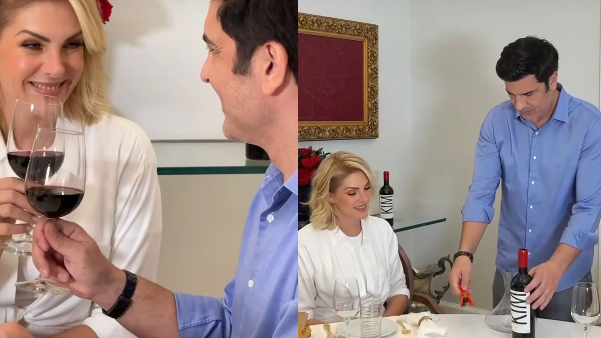 Ana Hickmann e Edu Guedes