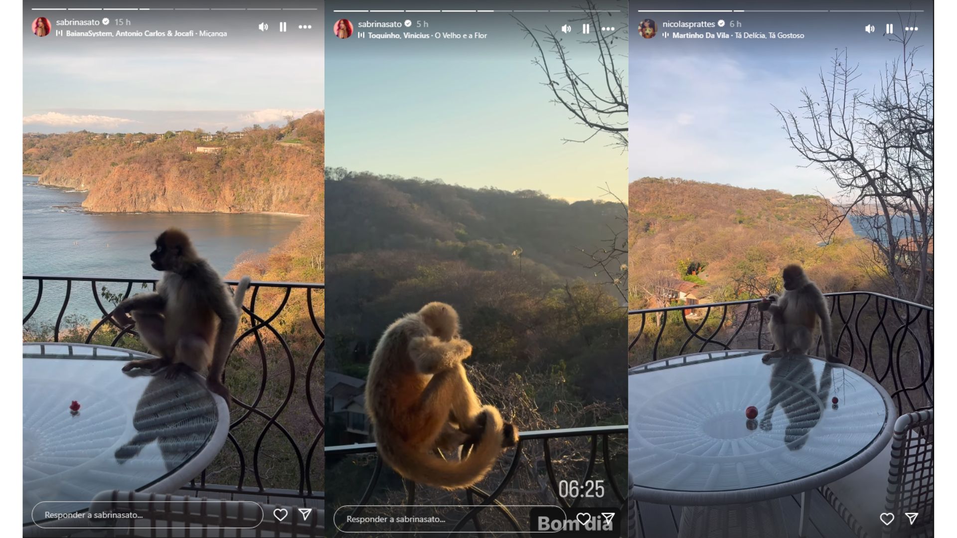 Stories Sabrina Sato e Nicolas Prattes