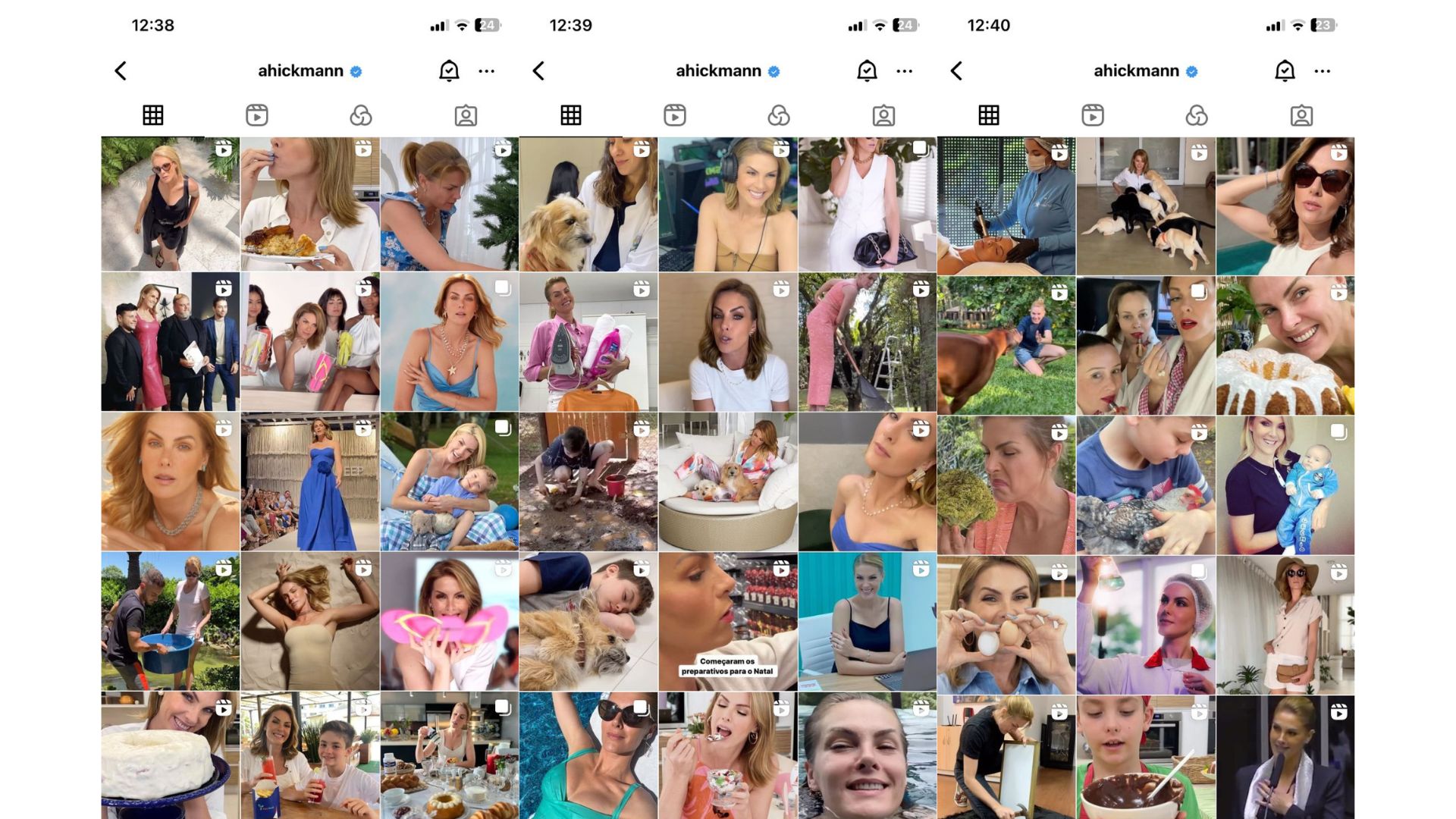 Ana Hickmann apaga fotos com marido