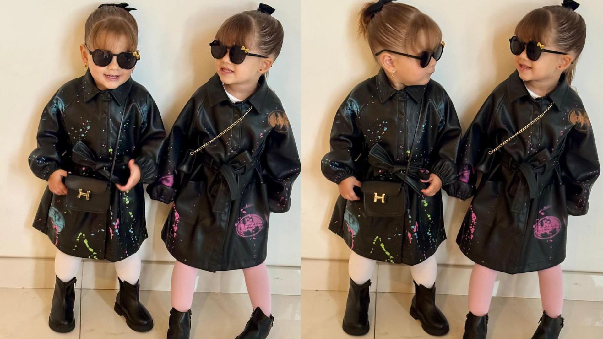 Maria Alice e Maria Flor, filhas de Virginia Fonseca e Z&eacute; Felipe