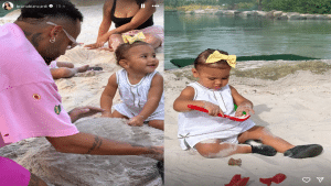 Bruna Biancardi e Neymar curtem o carnaval com a filha Mavie e mostram momento em foto