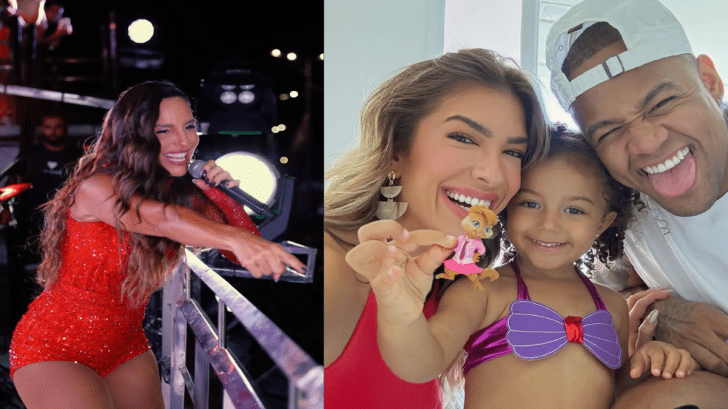 Ivete Sangalo agradece a Liz, filha de Léo Santana e Lore Improta, pelo sucesso de hit no Carnaval