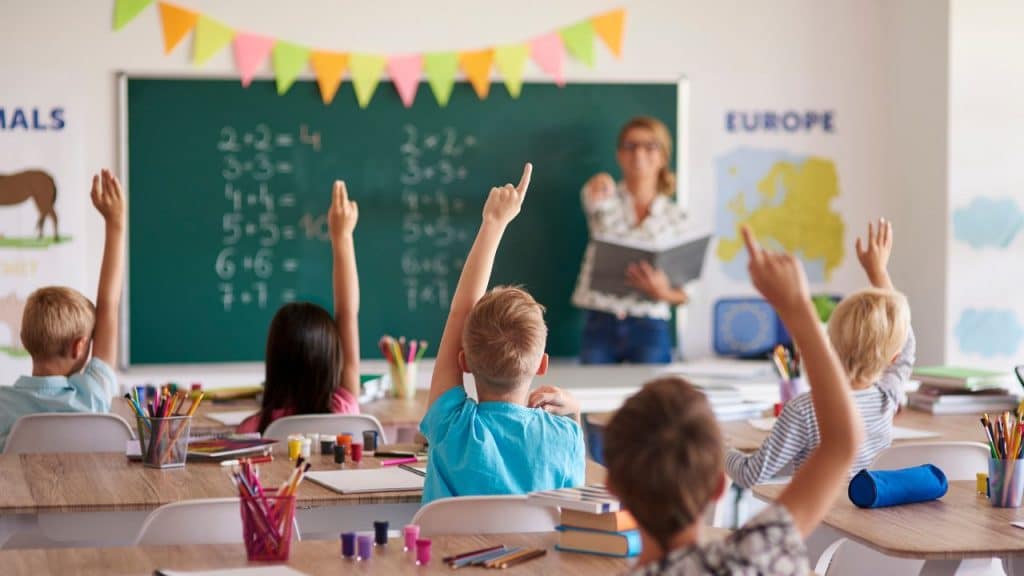 Crianças na escola
