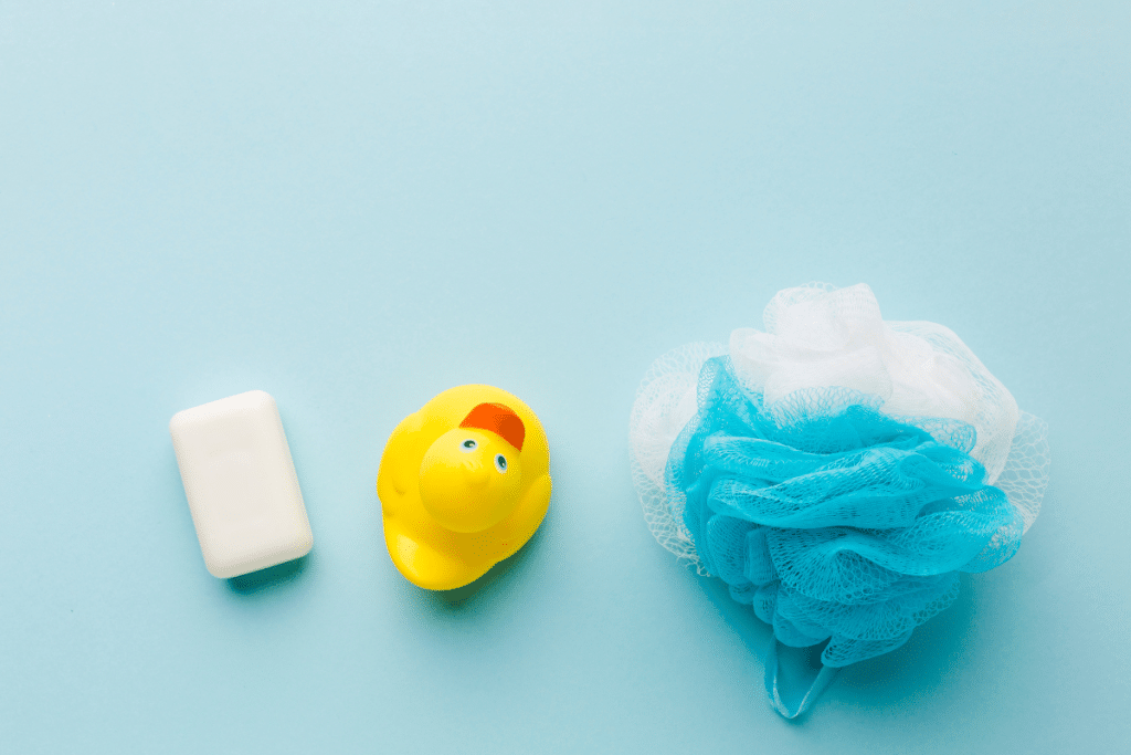 Itens de banho de bêbe