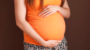 Barriga de mulher grávida