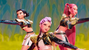 Persinagens da animação Guerreiras do K-Pop, filme da Netflix