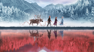 Personagens da animação Frozen, da Disney.
