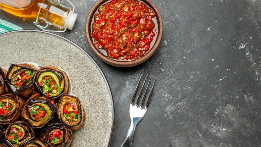 Receita de antepasto de berinjela.