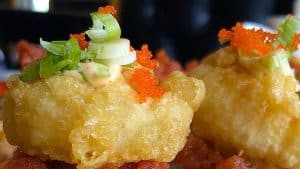 Tempurá de legumes.