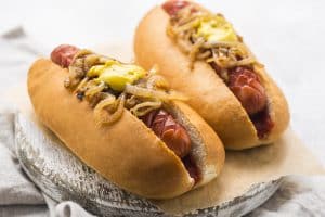 Receita de cachorro quente de forno.